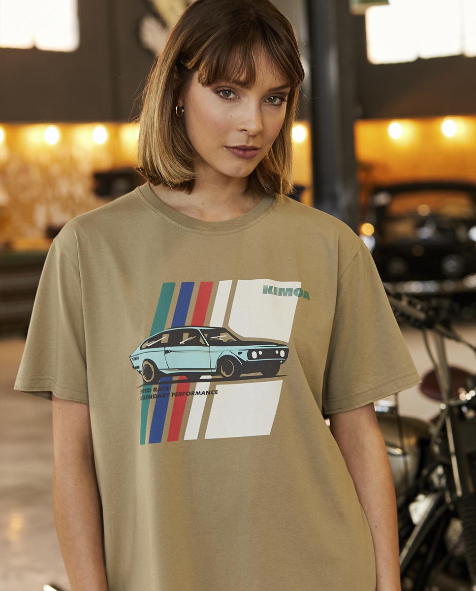 Camiseta de carreras de coches de velocidad