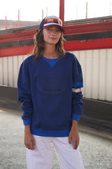 Estate blue large embroidery Racing