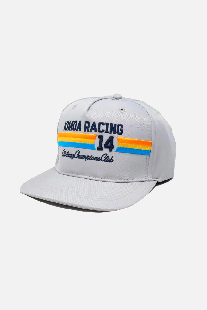 Racing 14 Cream Flat Cap