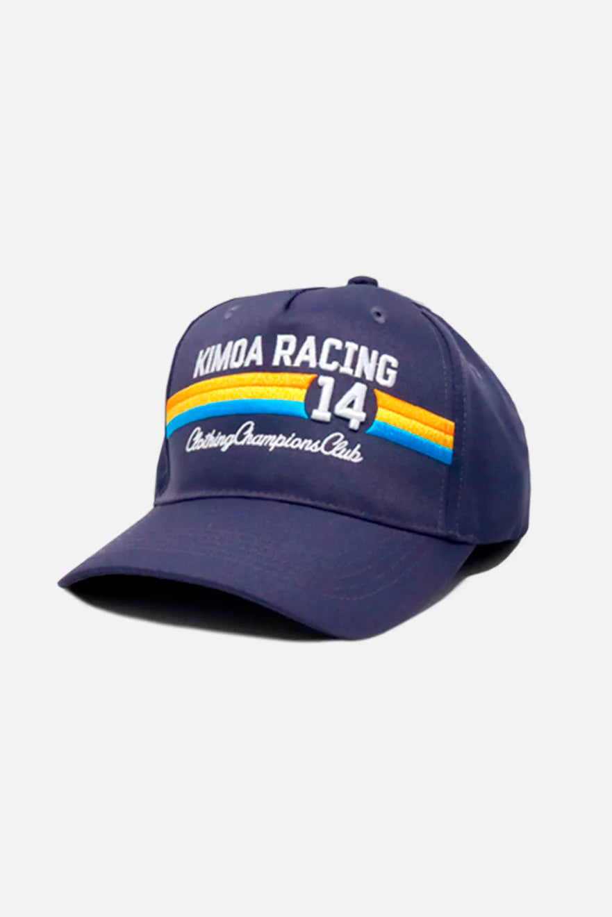 Racing 14 Blue Curved Cap