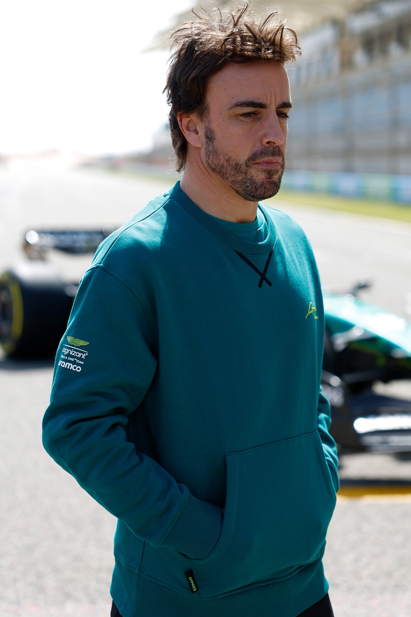 Camiseta Aston Martin Lifestyle Fernando Alonso 2023 (verde)