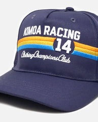 Racing 14 Blue Curved Cap