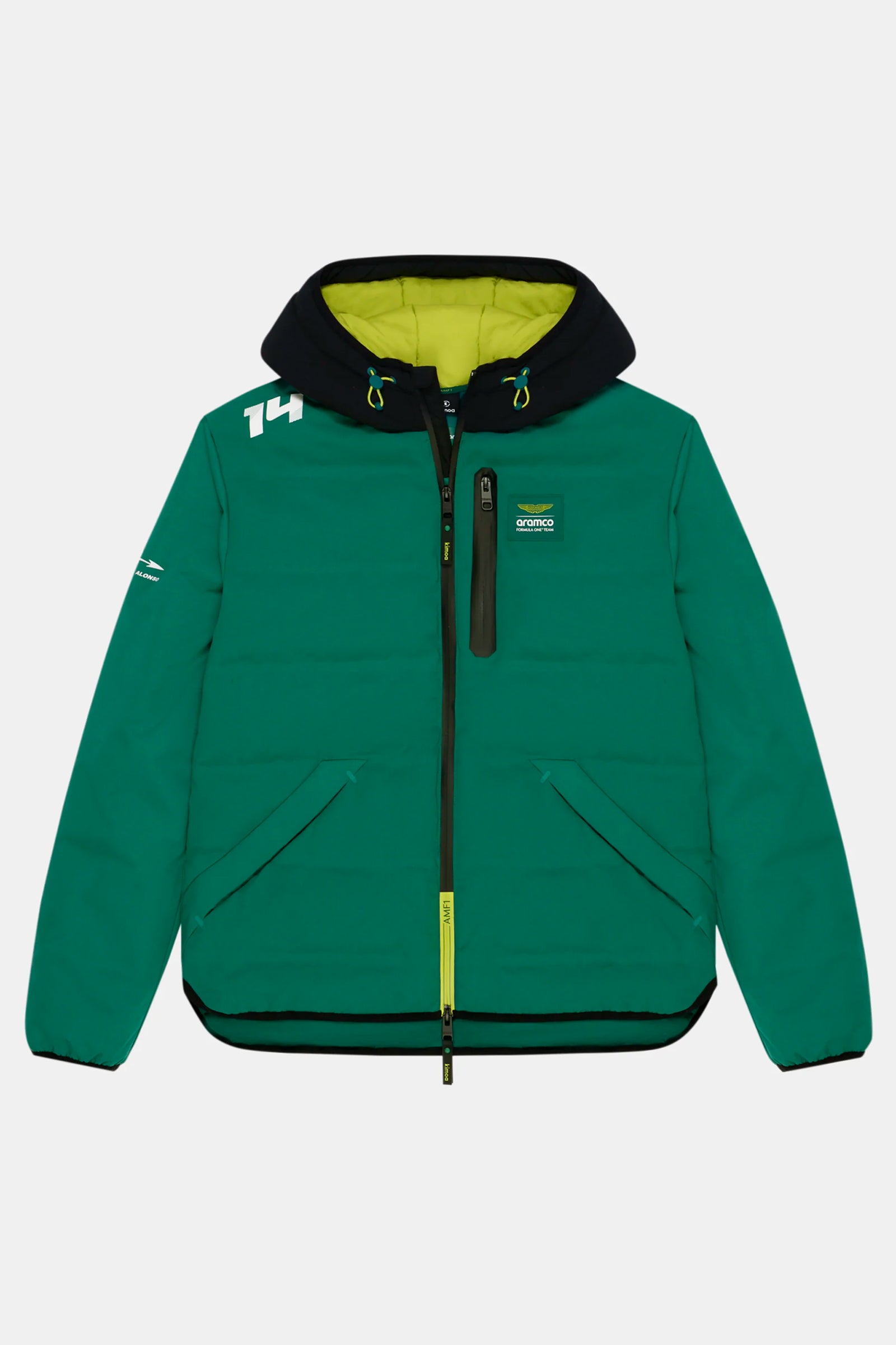 Aston Martin F1 Team x Kimoa Padded Puffy Jacket green