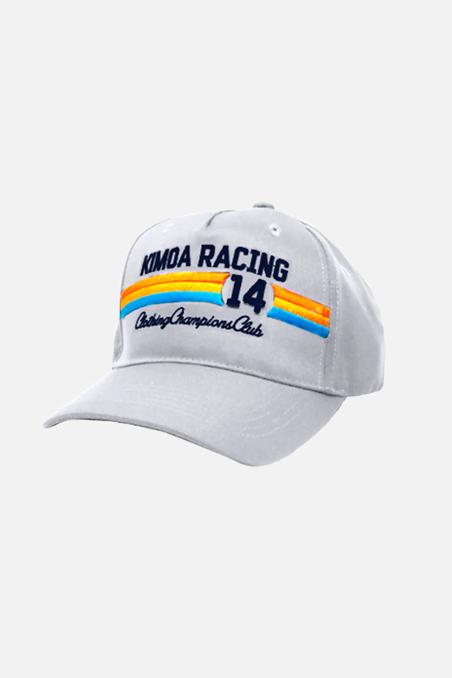 Racing 14 Cream Curved Cap